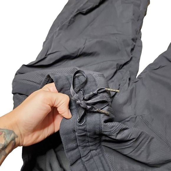 Lululemon lined dance studio pant black adjustable drawcor ankle 31" - Picture 9 of 13